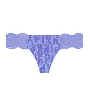 New Victoria’s Secret PINK Super Soft Lace No Show Thong Panties - XSmall